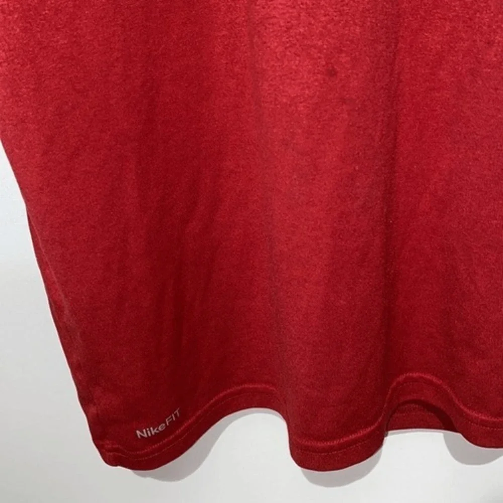 Nike Men's Red Fit Dry Crew Neck Short Sleeve Athletic T-Shirt Size Extra Large